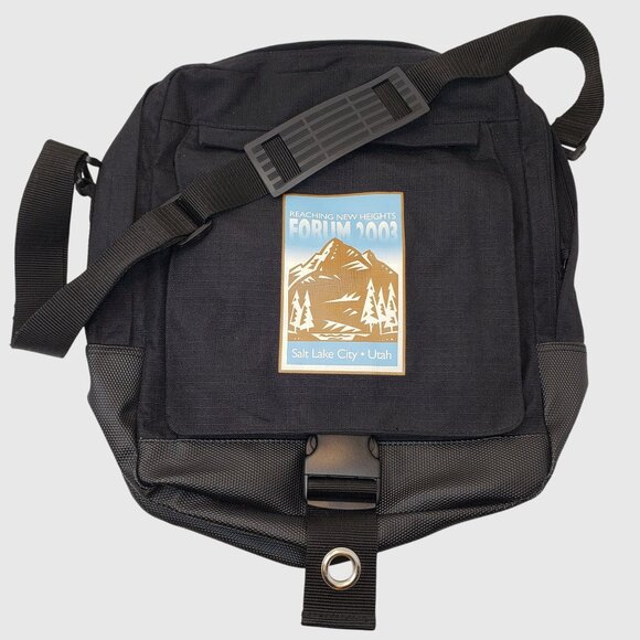 Vintage 2003 Forum Conference Shoulder Bag Salt Lake City Utah Messenger Bag - Picture 7 of 12
